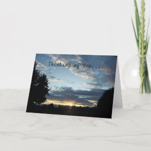 Blue Sunset Dreams "Thinking of You"-kort Kort