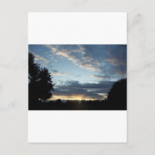 Blue Sunset Dreams Vykort (Framsida)