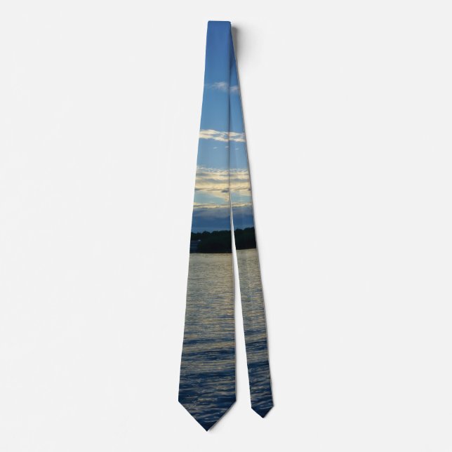 Blue Sunset Sjö of Ozarks Neck Tie Slips (Framsida)