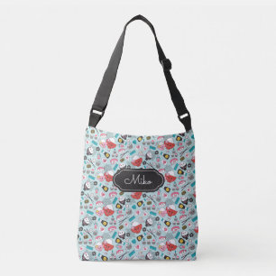 Blue Sushi Kawaii Crossbody Bag Axelväska