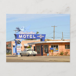 Blue Svälj Motel, Tucumcari, New mexico Vykort