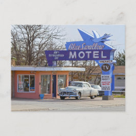 Blue Svälj Motel, Tucumcari, New mexico Vykort