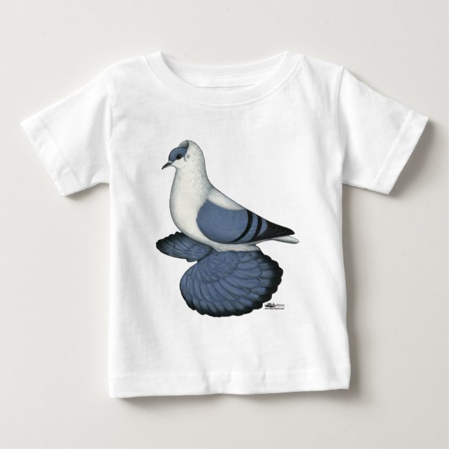 Blue Svälj Pigeon T-shirt (Framsida)