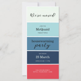 Blue Swatch House Warming Party Inbjudan