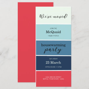 Blue Swatch House Warming Party Inbjudan