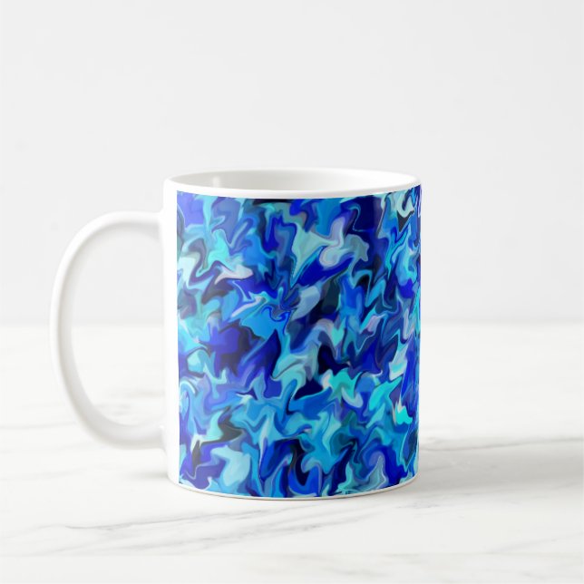 Blue Swirl 11oz Mugg (Vänster)