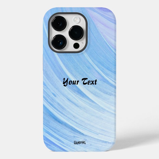 Blue Swirl Cell Phone Case HAmbyWG (Baksida)