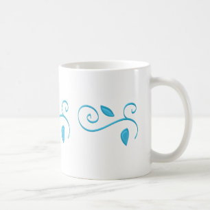 Blue swirl kaffe koppar