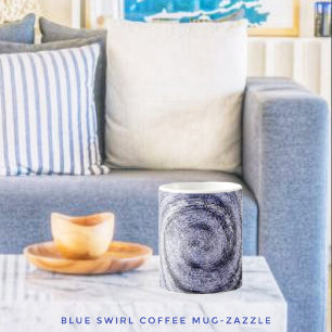 Blue Swirl Kaffemugg