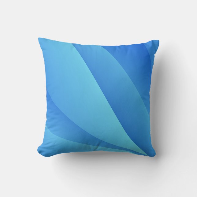 Blue Swirl Kudde (Framsida)