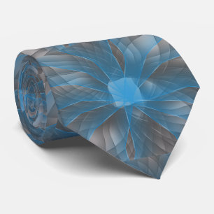 Blue Swirl Necktie Slips