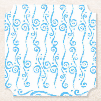Blue Swirls Coaster Underlägg Papper