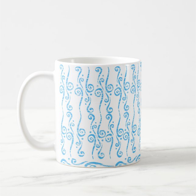Blue Swirls Mugg (Vänster)