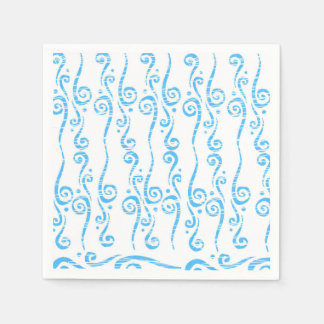 Blue Swirls Napkins Pappersservett