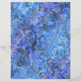 Blue Swirly Marble Bulk Scrapbook Paper Pages Reklamblad