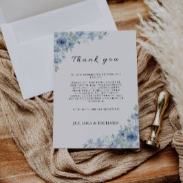 Blue Tack Brev, Napkin Note Menu Meny