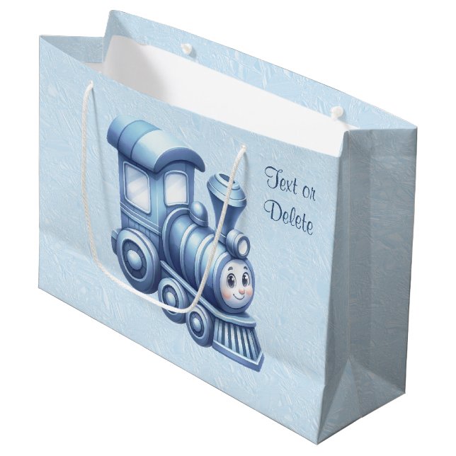 Blue Tåg Gift Bag (Framsidan Vinklad)