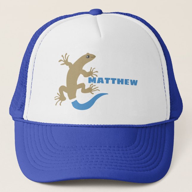 Blue Tails Skink Personlig Baseball Hat Keps (Framsida)