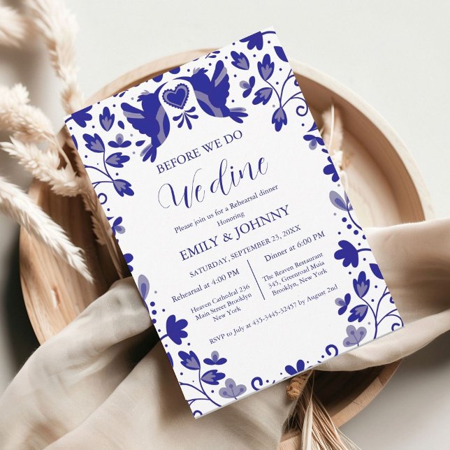 Blue Talavera före rehearsal middag Meddelande (Skapare uppladdad)