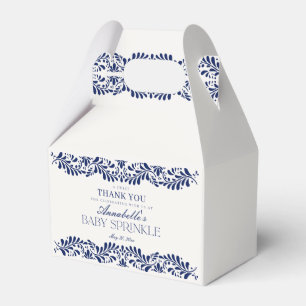 Blue Talavera Tile Fiesta Baby Sprinkle Dessert Presentaskar