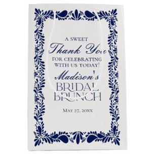Blue Talavera Tile Fiesta Möhippa Brunch Favors