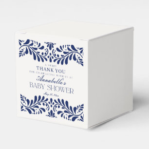 Blue Talavera Tile Spain Fiesta Baby Shower Presentaskar