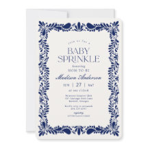 Blue Talavera Tile Spain Fiesta Baby Sprinkle