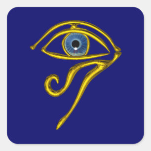 BLUE TALISMAN, detalj Fyrkantigt Klistermärke