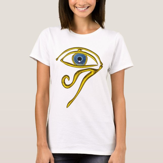 BLUE TALISMAN / GULD HORUS ÖGA T SHIRT (Framsida)