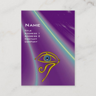 BLUE TALISMAN, lila violet vit rosa gult Visitkort