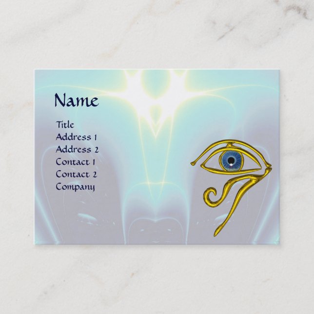 BLUE TALISMAN, lila vit Visitkort (Framsida)