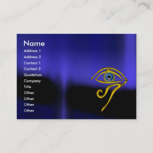BLUE TALISMAN MONOGRAM svart gult Visitkort