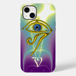 BLUE TALISMAN MONOGRAM Teal, Lila White