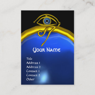 BLUE TALISMAN SAPPHIRE MONOGRAM svart gult Visitkort