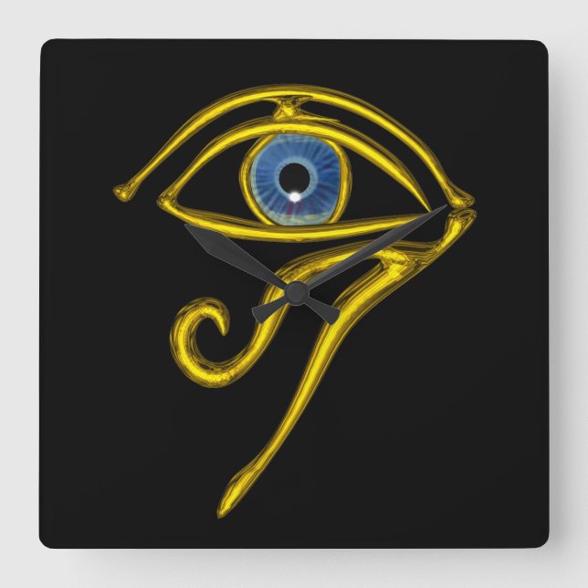 BLUE TALISMAN,Svart Fyrkantig Klocka (Framsida)