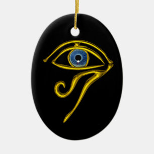 BLUE TALISMAN, Svart Julgransprydnad Keramik