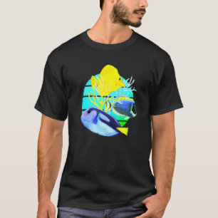 Blue Tang Gult Tangs Reef Fish Tank Saltwater Aq T Shirt