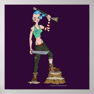 Blue Tank Girl FULLT Poster