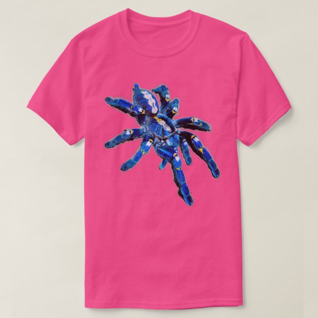 Blue Tarantula Spider Poecilotheria Shirt T (Design framsida)