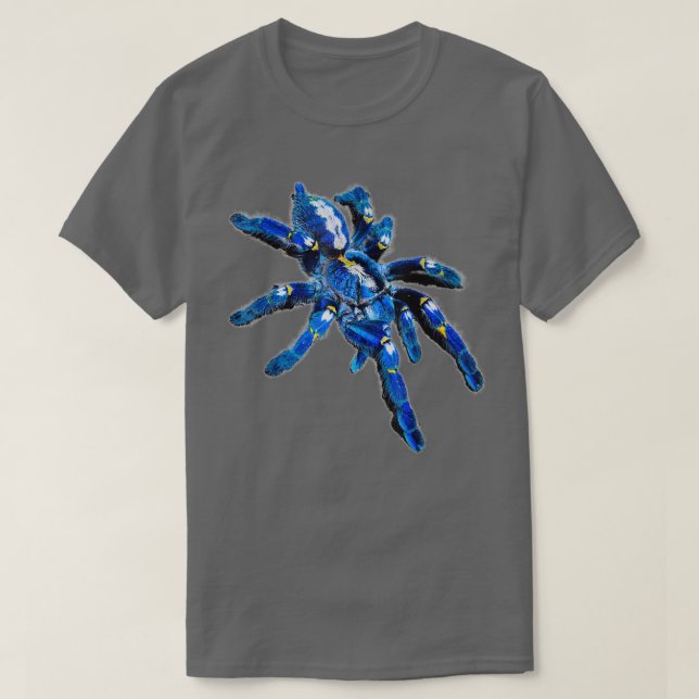 Blue Tarantula Spider Poecilotheria  T Shirt (Design framsida)