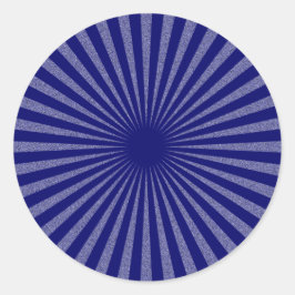 Blue Target - Runt Klistermärke