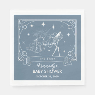 Blue Tarot Baby Shower Napkin Pappersservett