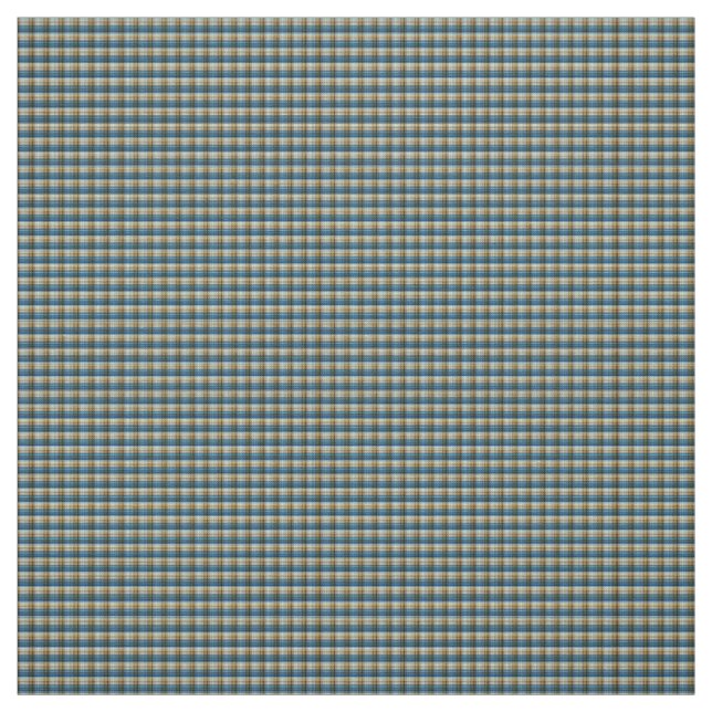 Blue Tartan Checks Mönster Print, Tyg (Provkarta)