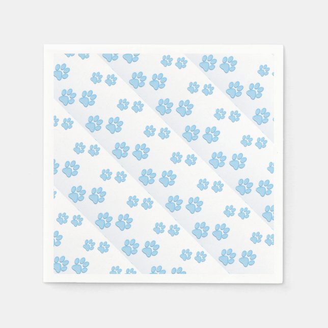 Blue Tassar - Standard Cocktail Papper Napkins Pappersservett (Framsidan)