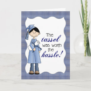 Blue Tassel var värd Hassle Boy Studenten Kort