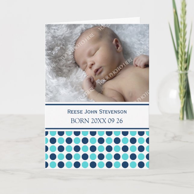 Blue Teal Det är ett meddelande om pojkfoto (Framsida)