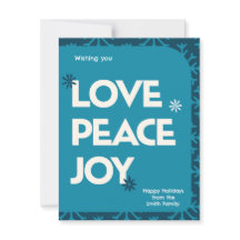 Blue Teal Family Bild Ram-julen Helgdag