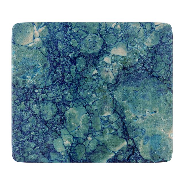Blue Teal Grönt Marble Struktur (Framsidan)