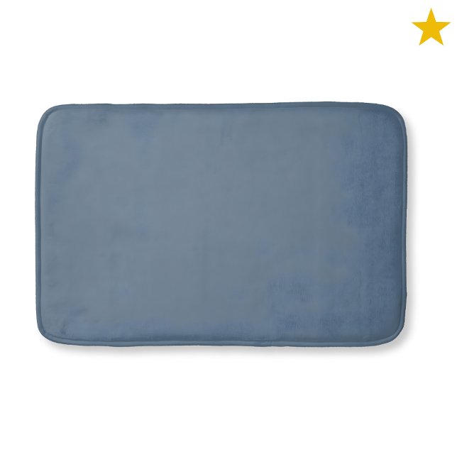 Blue Teal Monogram Watercolor Geometric Pattern  Badrumsmatta (Skapare uppladdad)