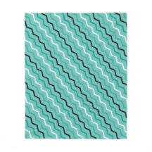 Blue Teal ZigZag Diagonal Rand Geometry Mönster